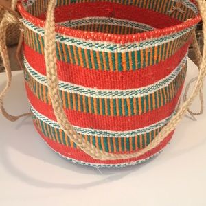 Straw Bucket Bag